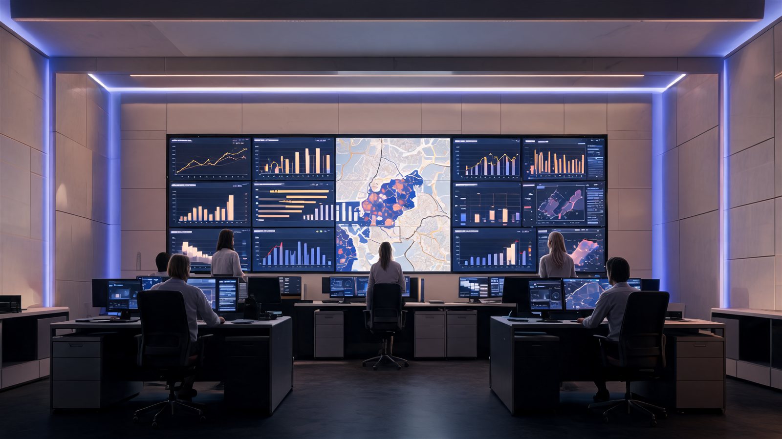 Clutch Desk operations command center — analytics dashboards turning raw outreach into qualified, delivered leads